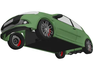 Renault Clio Sport 3D Model preview