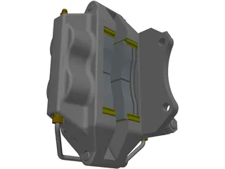Brake Caliper 3D Model preview