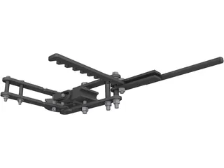 Compression Pipe Bender 3D Model preview