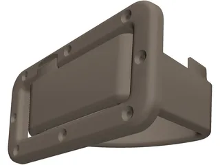 Stowable Dog Dish 3D Model preview