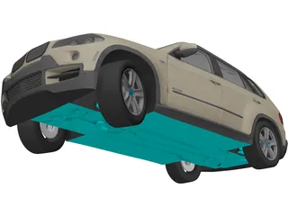 BMW X5 E70 (2006) 3D Model preview