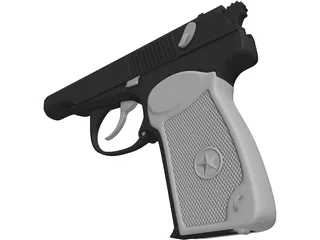Makarov Pistol 3D Model preview