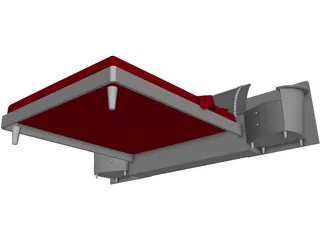 Bed Artistic 3D Model preview