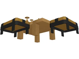 Coffee Table 3D Model preview