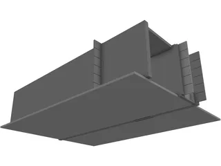 Complex Room Scene 3D Model preview
