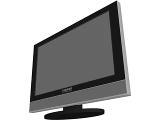 Plasma TV 3D Model preview
