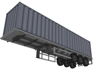 Trailer 3D Model preview