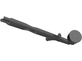 Dual Action Airbrush 3D Model preview