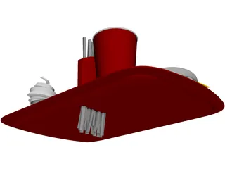 McDonalds Food 3D Model preview
