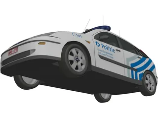 Ford Focus Police (Belgium) 3D Model preview