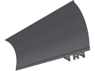 Bulldozer Snow Pusher 3D Model preview