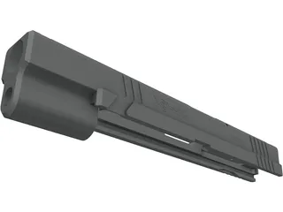 Springfield XD Tactical Slide 3D Model preview