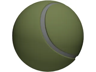 Tennis Ball 3D Model preview