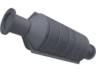 Catalytic Converter 3D Model preview