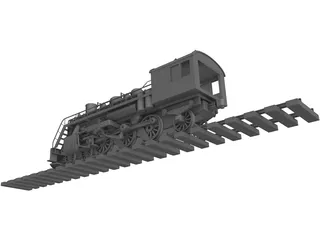 Locomotive 3D Model preview