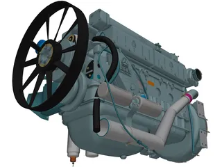 Engine 3D Model preview