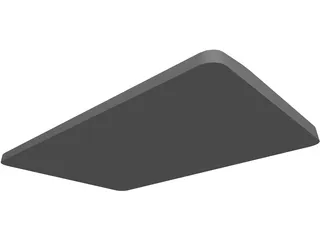 Abbreviated Left Hand Keyboard 3D Model preview