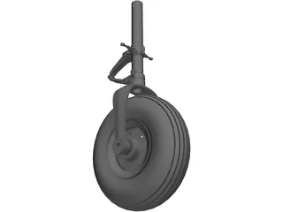Cessna 150 Nose Landing Gear 3D Model preview