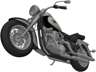 Kawasaki VN1500 3D Model preview