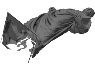 Classical Statue 3D Model preview