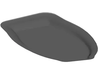 Salmon on a Plate 3D Model preview