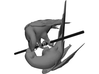 Parrots Macaws 3D Model preview