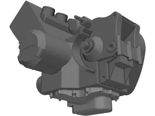 Honda CBR600RR Engine 3D Model preview