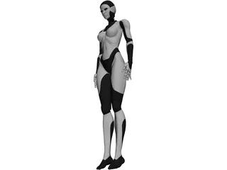 Female Android 3D Model preview