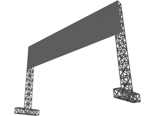 Big Board Gate 3D Model preview