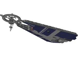 Babylon 5 Narn Military Base 10 3D Model preview