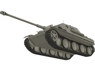 Jag Panther 3D Model preview