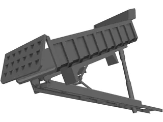 Tipper Lorry Isuzu FQR Chassis 3D Model preview