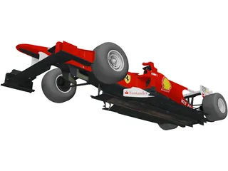 Ferrari F1 F10 (2010) 3D Model preview