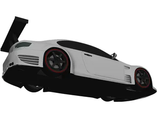 BMW M3 GTR 3D Model preview