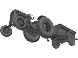 Tractor 3D Model preview