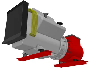 Diesel Generator 3D Model preview