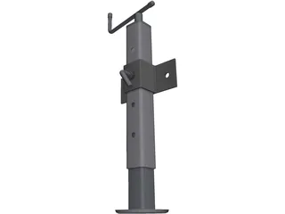 Trailer Jack 3D Model preview