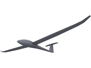 Discus 2 Glider 3D Model preview
