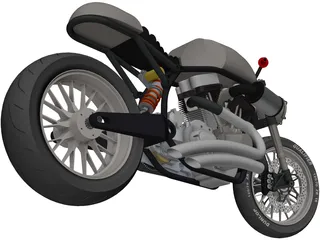 Motorcycle 3D Model preview