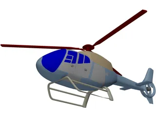 Eurocopter EC-120 Colibri 3D Model preview