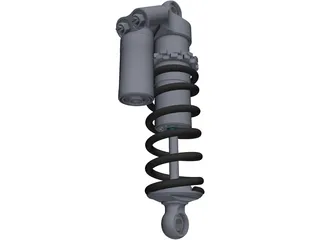 Ohlins TTX-25 Damper w/ Spring 3D Model preview