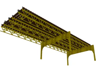Chicago L-Track 3D Model preview