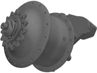 Rohloff Hub 3D Model preview
