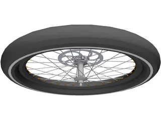 Wheel Disc Brake High Profile 3D Model preview