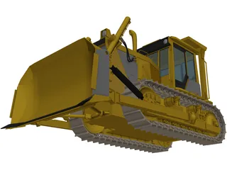 Bulldozer 3D Model preview