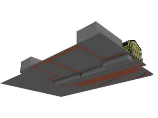 Social House A Class 3D Model preview