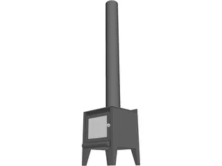 Fireplace Metro Tiny Rad 3D Model preview