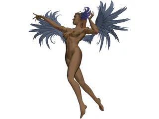 Carnival Woman 3D Model preview