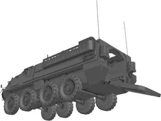 M1126 Stryker ICV 3D Model preview