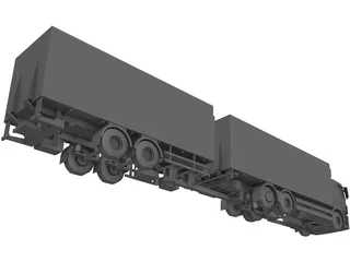 European Truck 3D Model preview